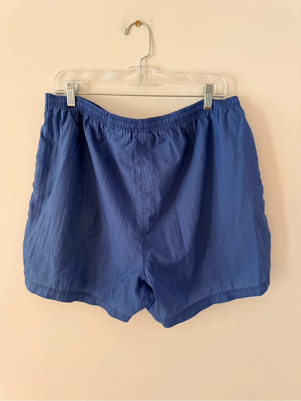 Women Nike Blue Elastic-Waist Shorts